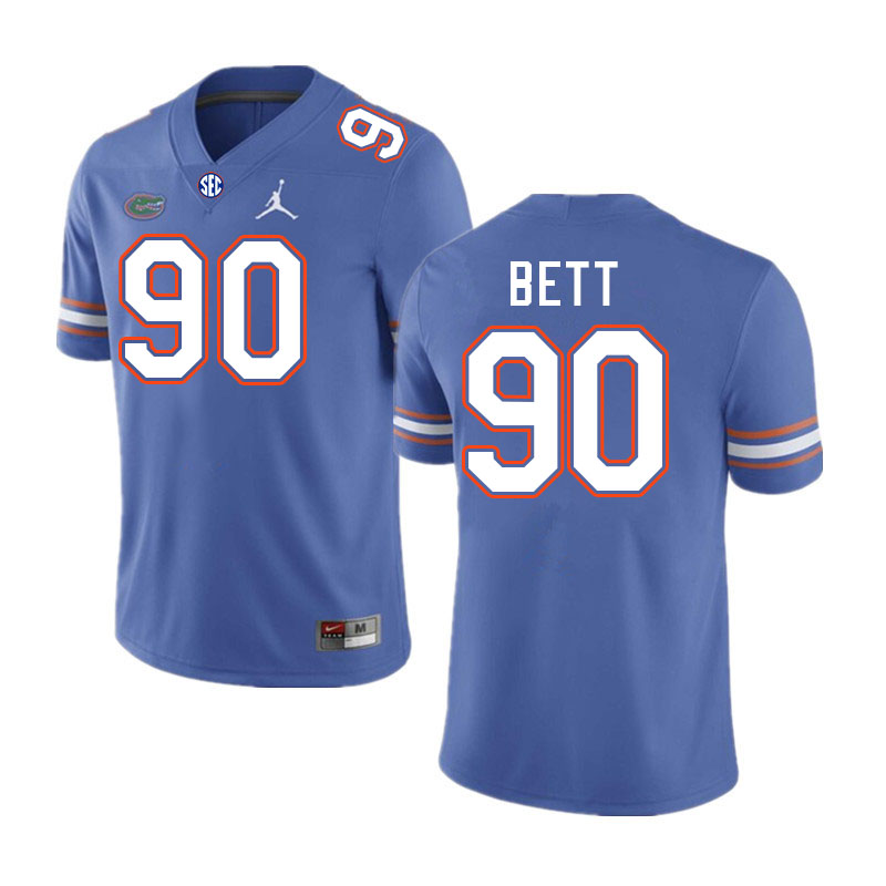 Florida Gators #90 Brendan Bett College Football Jerseys Stitched-Royal